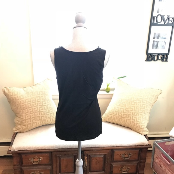 Black Ruffled Top - Picture 3 of 4